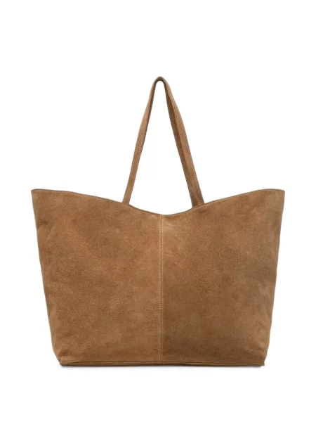 Geantă shopper Vicolo din piele de căprioară maro