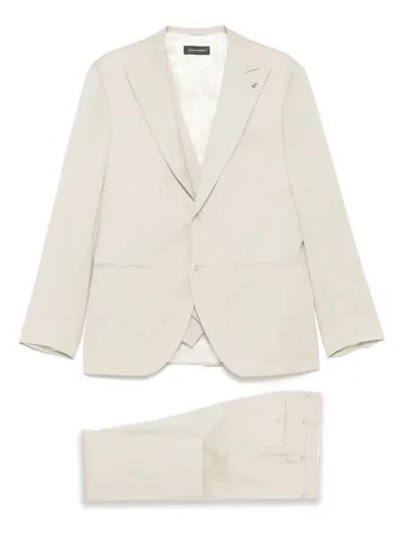 Costum Luigi Bianchi Mantova cu model herringbone de costum