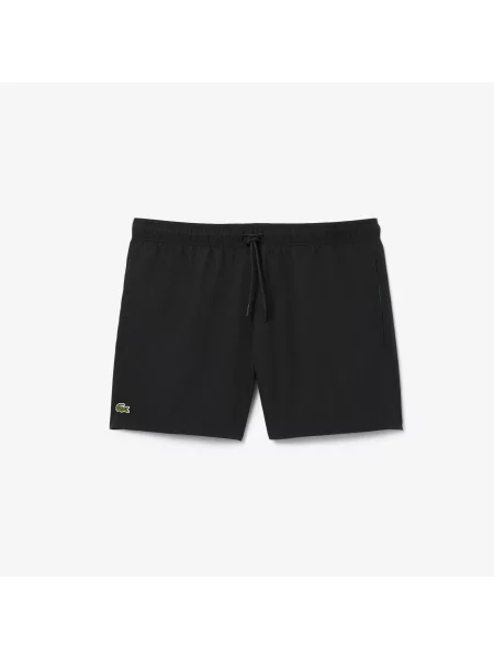 Lacoste Szorty Kąpielowe Z Lekkiego Materiału Z Technologią Quick Dry czarne