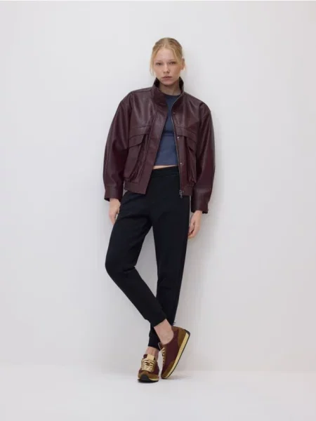 Reserved Спортивні штани зі шнурком чорний