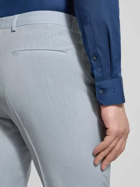 Spodnie garniturowe o kroju super slim fit z mieszanki żywej wełny model HESTEN' Hugo