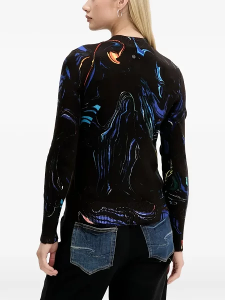 Top Desigual tricotate negru