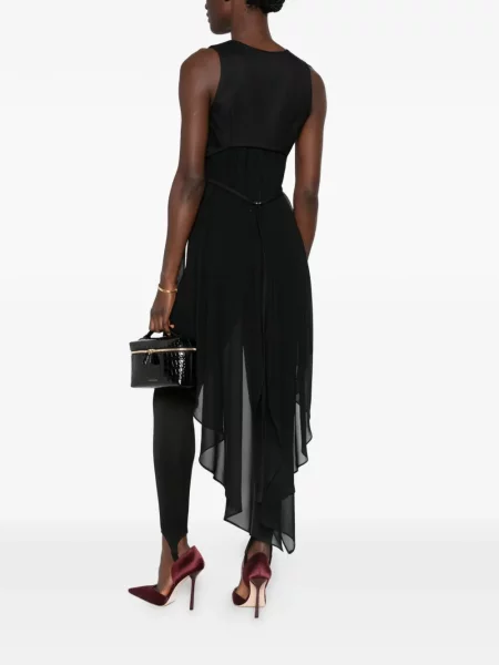 Geacă Blumarine cu volane asimetrică negru