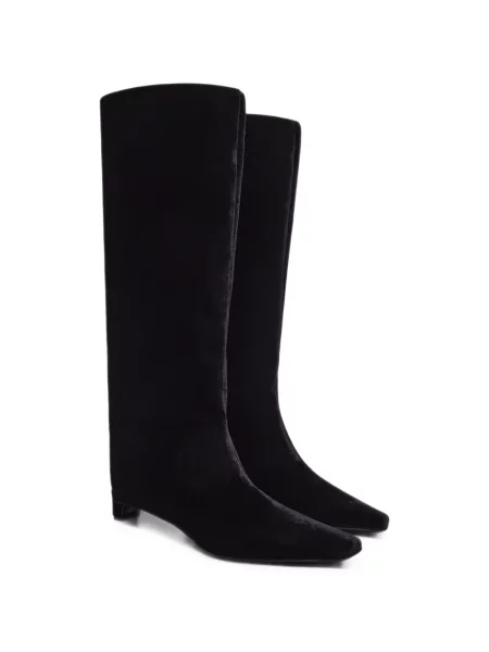 Botine Loulou De Saison de catifea negru