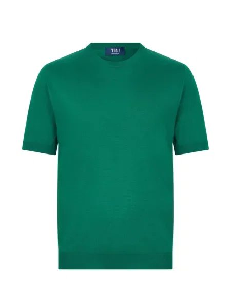 Tricou Fedeli cu decolteu rotund verde
