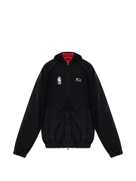 Geacă Balenciaga cu glugă negru