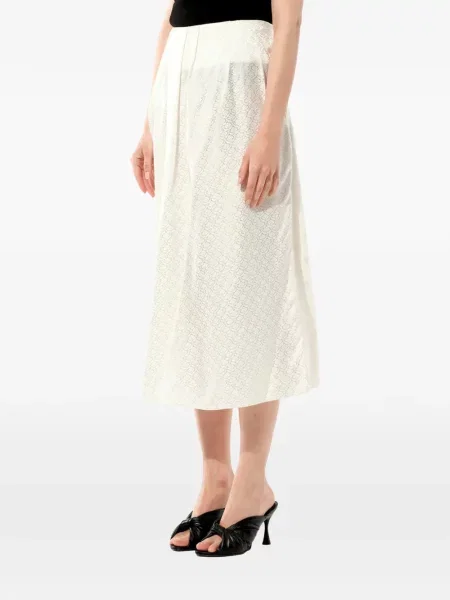 Fustă Balenciaga din satin alb