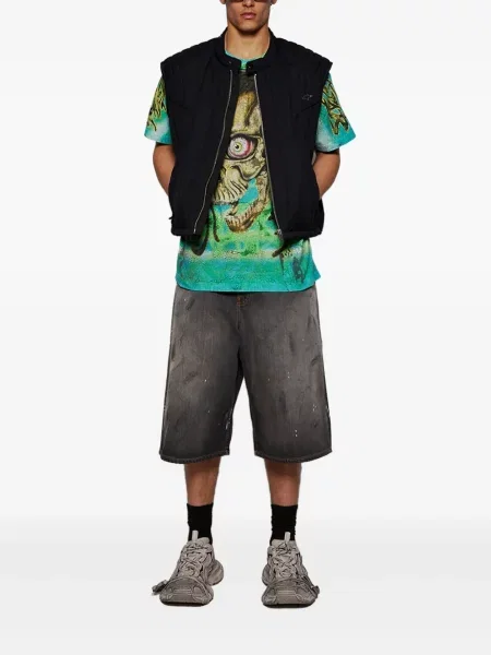 Tricou Hellstar cu imagine verde