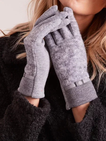 Mănuși Fashionhunters gri