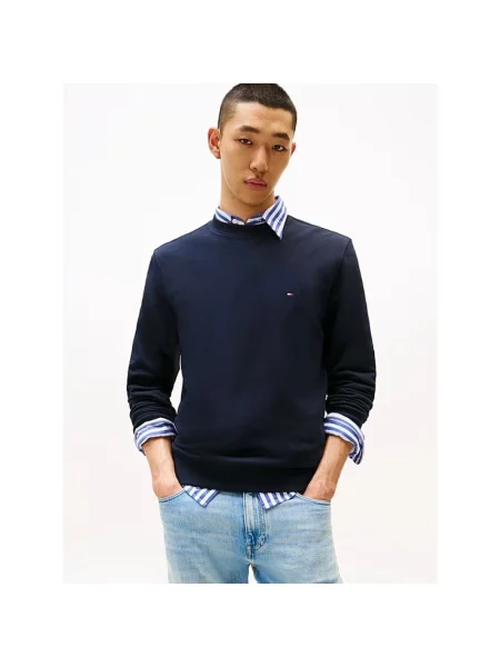 Tommy Hilfiger Bluza Mężczyźni niebieski jednolity M granatowa