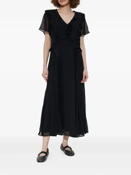 Rochie Allsaints cu buline de costum negru