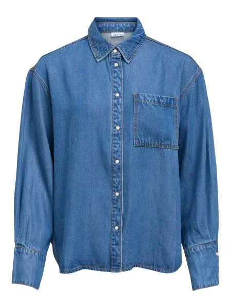 OBJECT Bluză OBJFrame denim albastru