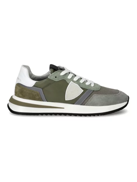 Sneakersy Philippe Model skórzane zielone