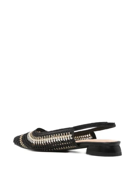 Pantofi cu toc Keys slingback cu bretele negru