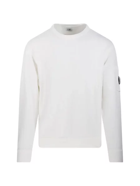 Hanorac crewneck C.p. Company alb