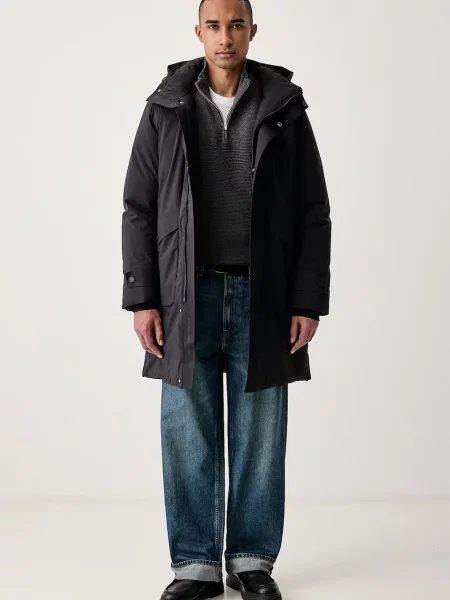 Levi's sveter pánsky s prímesou vlny LIGHTWEIGHT HM QUARTER ZIP sivá