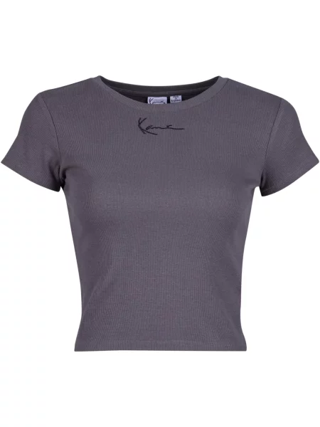Karl Kani Tricou gri grafit negru