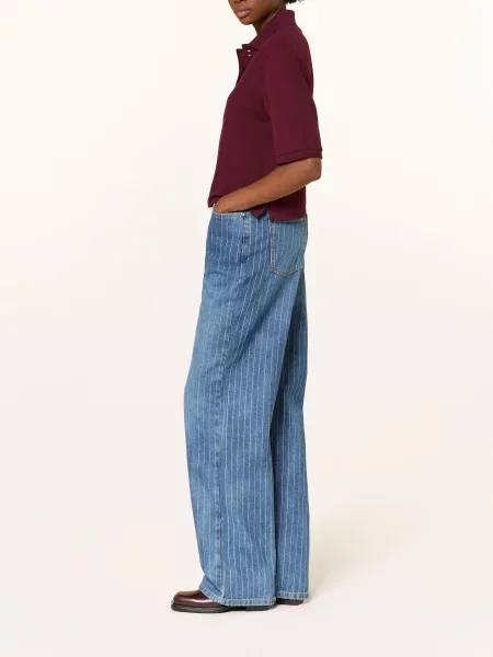 Sandro Jeansy Wide Leg blau niebieskie