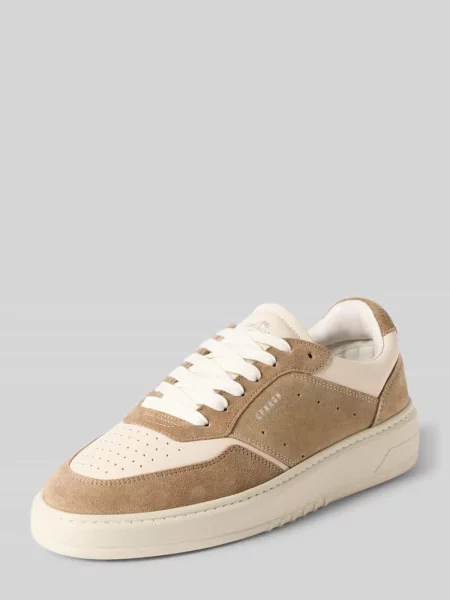 Sneakersy z naturalnej skóry z detalem z logo Copenhagen beżowe