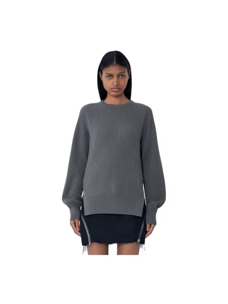 Dzianinowy sweter Rick Owens szary