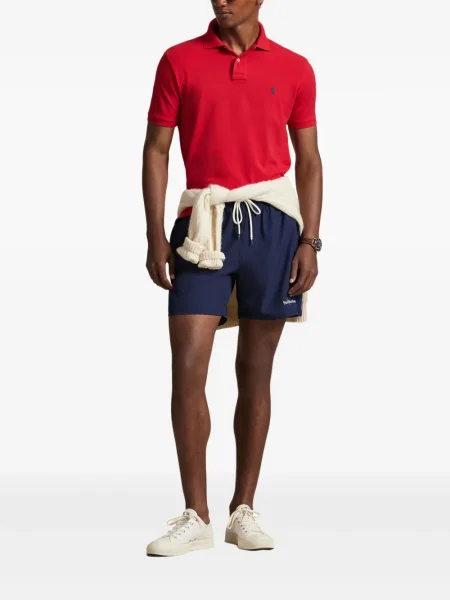 Ριγέ δερμάτινος κάλτσες Polo Ralph Lauren με κορδόνι μαύρο