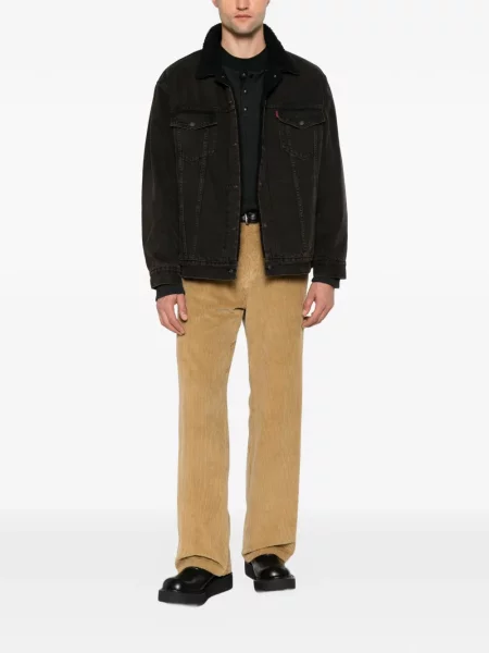 Decupat blugi Levi's® de catifea cord maro