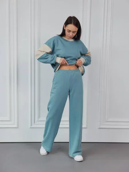 Штани спортивні Umon бавовна/еластан блакитний