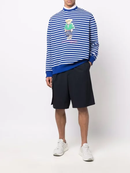 Kūginis kašmyro bokseriai Polo Ralph Lauren izoliuoti mėlyna