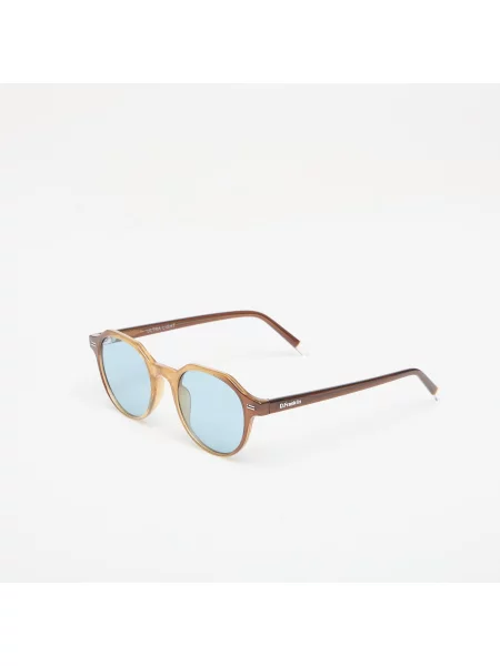 Okulary przeciwsłoneczne D.Franklin Ultra Light S Round Trans Brown/ Trans Blue Universal niebieskie