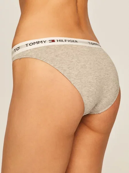 Tommy Hilfiger Nohavičky Cotton bikini Iconic sivá