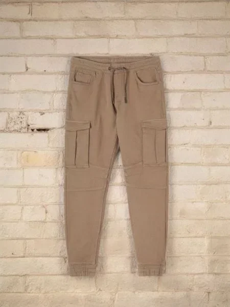 Sinsay Kalhoty JOGGERS CARGO hnědá