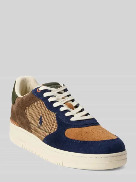 Sneakersy z naturalnej skóry bydlęcej model MASTERS' Polo Ralph Lauren beżowe
