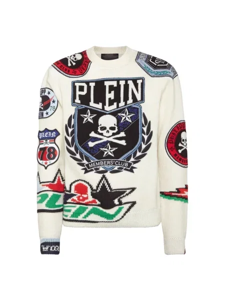 Sweter Philipp Plein biały