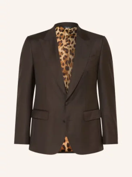Dolce & Gabbana Sako Sicilia Extra Slim Fit tmavě hnědá