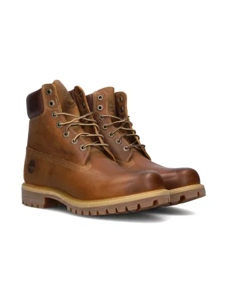 Botki Timberland skórzane brązowe