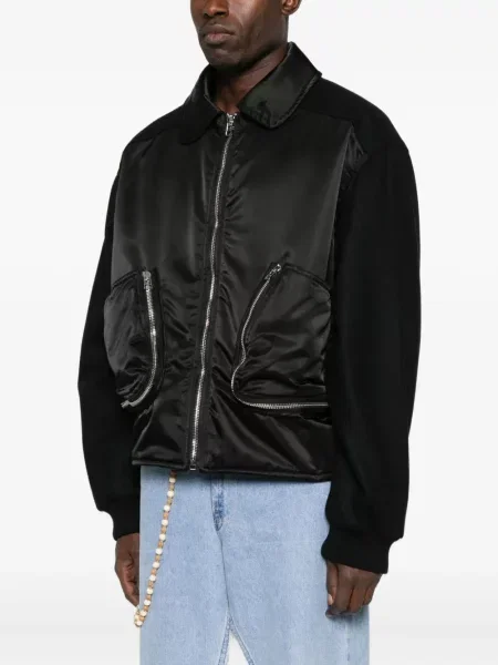 Geacă bomber Bluemarble de lână negru