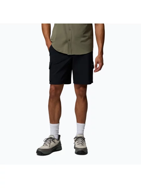 Pantaloni scurți de trekking pentru bărbați Columbia Silver Ridge Elite black negru