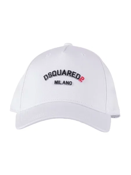 Czapka z daszkiem Dsquared2 z logo biała