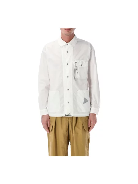 Kurtka koszulowa And Wander biała