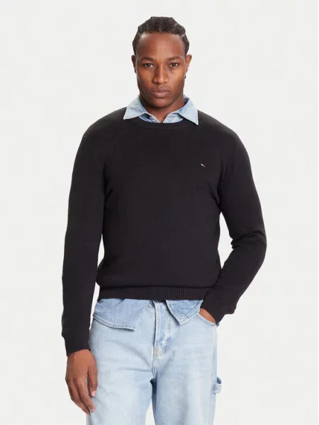 Tommy Jeans sweter lekki czarny