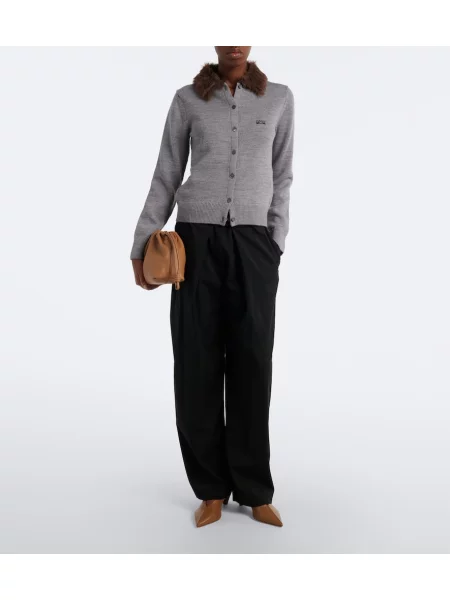 Cardigan Loewe de lână gri
