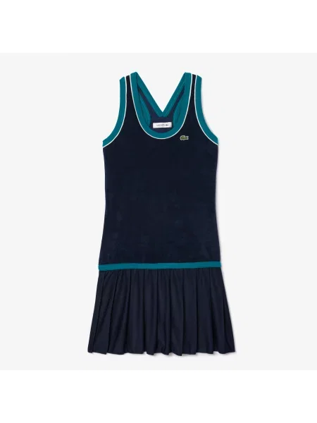 Lacoste Sukienka Flare Fit Strappy biały