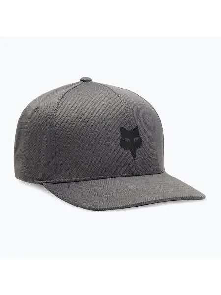Șapcă pentru bărbați Fox Racing Fox Head Tech Flexfit Hat steel grey gri