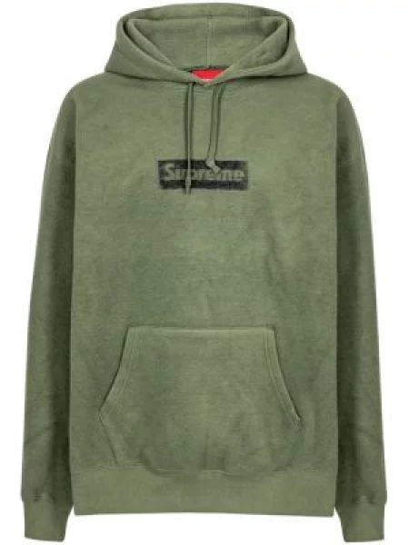 Hanorac cu glugă Supreme cu autograf verde