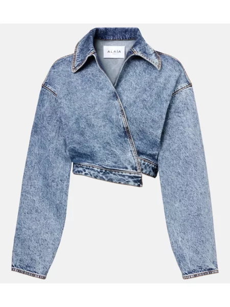 Geacă de blugi Alaïa albastru