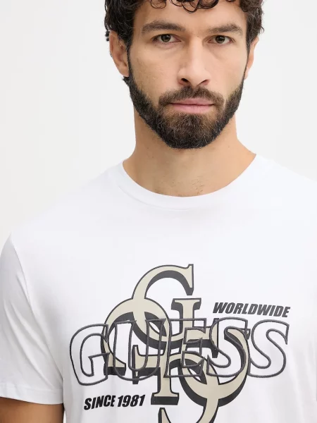 Футболка Guess с принтом белая