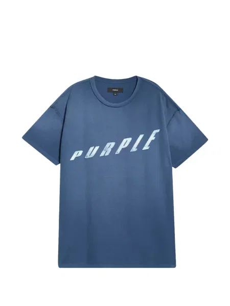 Tricou Purple Brand cu imagine albastru