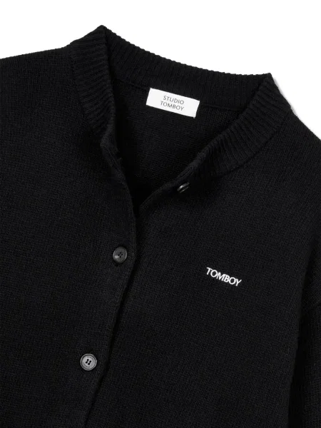 Cardigan Studio Tomboy cu broderie negru