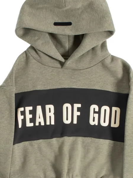 Bluza z kapturem dziecięca Fear Of God Essentials szara