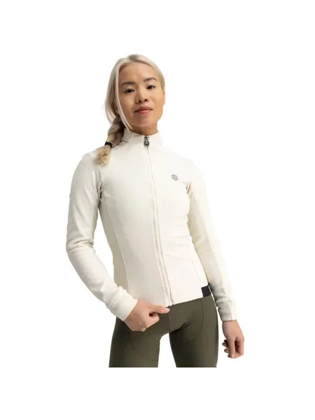 Kurtka rowerowa softshell Kolarstwo Siroko J1 Garden beżowa